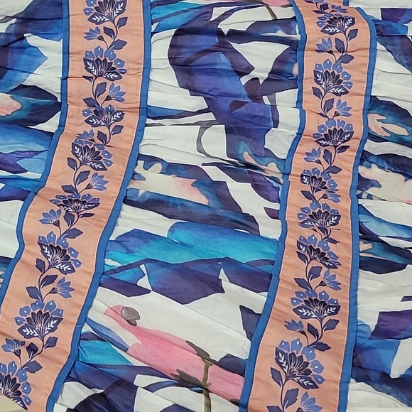 Farm Rio Foliage Printed Tiered Cotton Midi Dress - Picture 7 of 15